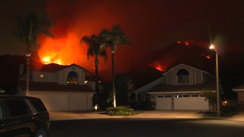 The Airport Fire burns more than 20,000 acres in Orange and Riverside Counties as of Saturday, Sept. 14, 2024.