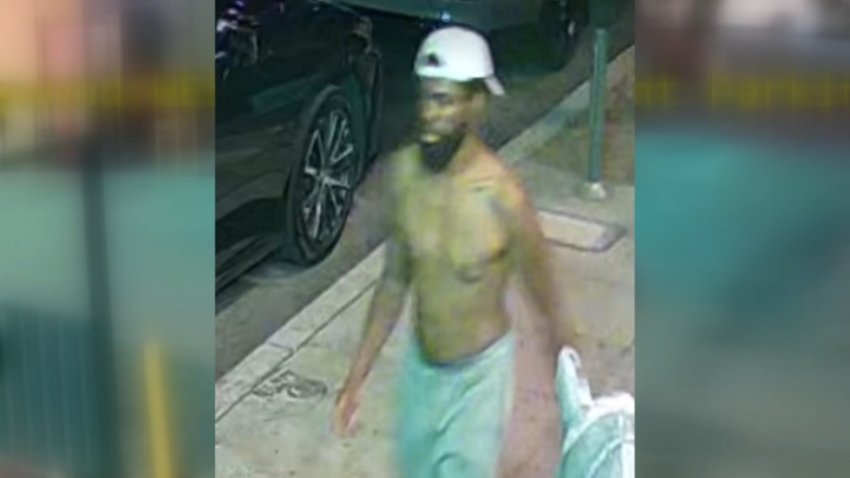 Police search for the man who attacked a valet outside the Barney's Beanery parking lot in West Hollywood on Sunday, Sept. 15, 2024.